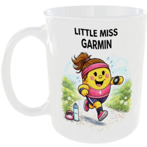 Little Miss Garmin Mug Funny Fitness Tracker Gift Tea Coffee Cup Running Pro ⌚☕
