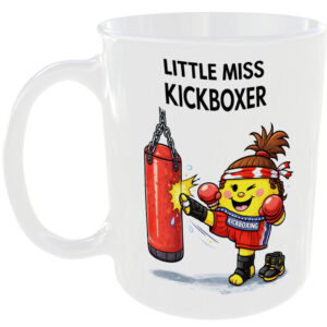 Little Miss Kickboxer Mug Funny Kickboxing Fighter Gift Tea Coffee Cup Combat 🥊
