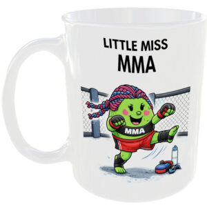Little Miss MMA Mug Funny Fighting Combat Cage Gift Coffee Cup Octagon Pro 🥊☕