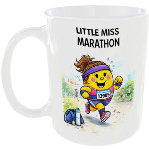 Little Miss Marathon Mug Funny Run Running Race Gift Coffee Cup Endurance 🏃‍♀️☕