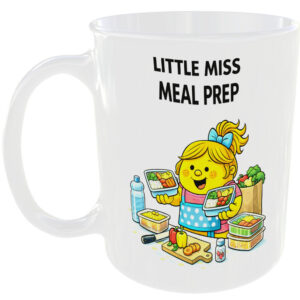 Little Miss Meal Prep Mug Funny Fitness Planner Gift Tea Coffee Cup Nutrition 🥗☕