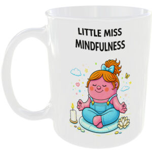 Little Miss Mindfulness Mug Funny Calm Zen Gift Coffee Cup Relax Balance 🧘‍♀️☕