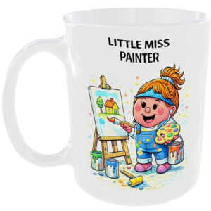 Little Miss Painter Mug Funny Painting Artist Paint Gift Tea Coffee Cup Canvas ☕
