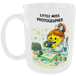 Little Miss Photographer Mug Funny Camera Lens Gift Tea Coffee Cup Creative 📷☕