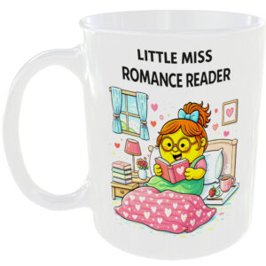Little Miss Romance Reader Mug Funny Love Books Gift Tea Coffee Cup Fiction 💕☕