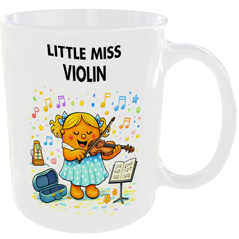 Little Miss Violin Mug Funny Classical Music Gift Tea Coffee Cup Orchestra 🎻☕ - Image 2