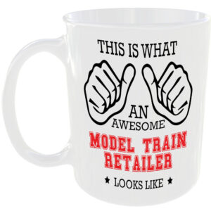AWESOME MODEL TRAIN RETAILER LOOKS LIKE MUG IDEAL GIFT CUP FOR WORK JOB CAREER