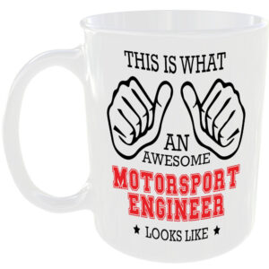 AN AWESOME MOTORSPORT ENGINEER LOOKS LIKE MUG IDEAL GIFT CUP FOR WORK JOB CAREER