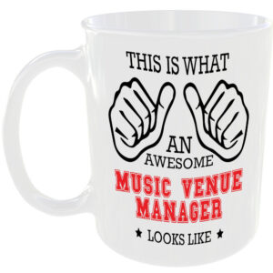 AN AWESOME MUSIC VENUE MANAGER LOOKS LIKE MUG IDEAL GIFT CUP FOR WORK JOB CAREER