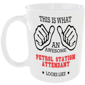 AWESOME PETROL STATION ATTENDANT LOOKS LIKE MUG IDEAL GIFT CUP WORK JOB CAREER