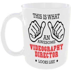 AWESOME VIDEOGRAPHY DIRECTOR LOOKS LIKE MUG IDEAL GIFT CUP FOR WORK JOB CAREER