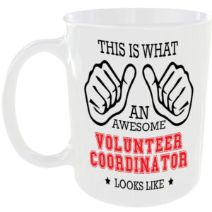 AWESOME VOLUNTEER COORDINATOR LOOKS LIKE MUG IDEAL GIFT CUP FOR WORK JOB CAREER