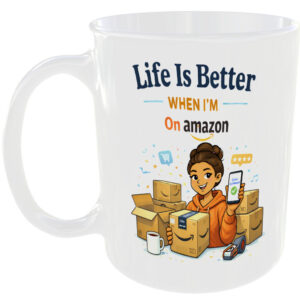 Amazon Selling Buying Addict Gift Mug Online Shopping Lover Present Buy Sell Cup