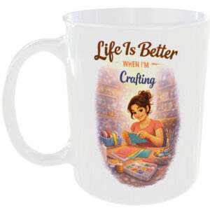 Crafting Craft Lover Gift Mug DIY Hobby Birthday Christmas For Girl Present Cup