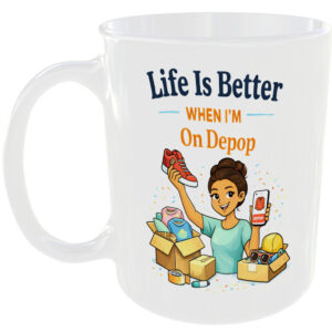 Life Better Depop Seller Gift Mug Reseller Buy Selling Sell Online Cup for Her