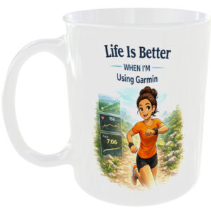 Garmin Watch App Lover Gift Mug Runner Cyclist Girl Fitness Present Cup For Her