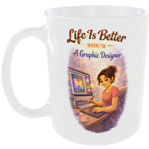 Graphic Designer Girl Gift Mug Creative Professional Design Present Cup For Her