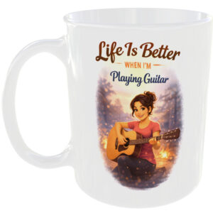 Is Better Guitarist Girl Gift Mug Guitar Player Music Lover Present Cup For Her