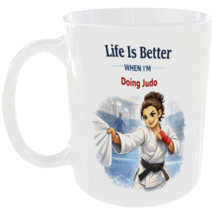 Life Better Judo Gift Mug Judoka Girl Martial Arts Birthday Present Cup For Her