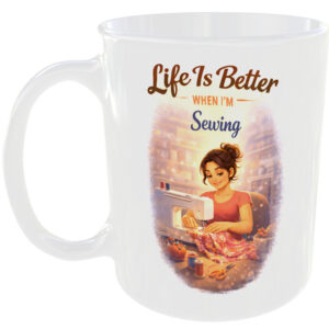 Sewing Lover Gift Mug Seamstress Dressmaker Sew Girl Hobby Present Cup For Her