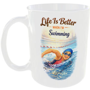 Better Swimming Swimmer Girl Gift Mug Swim Team Pool Lover Present Cup For Her