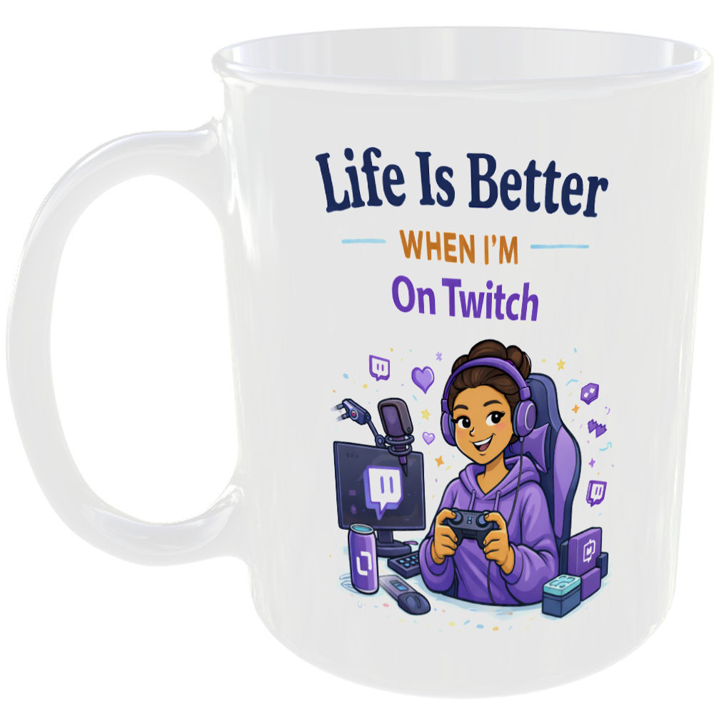Twitch Streamer Gift Mug Live Gaming Girl Game Stream Present Coffee Cup For Her