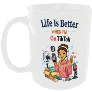 TikTok Lover Gift Mug Content Creator Tik Tok Girl Influencer Ideal Cup For Her