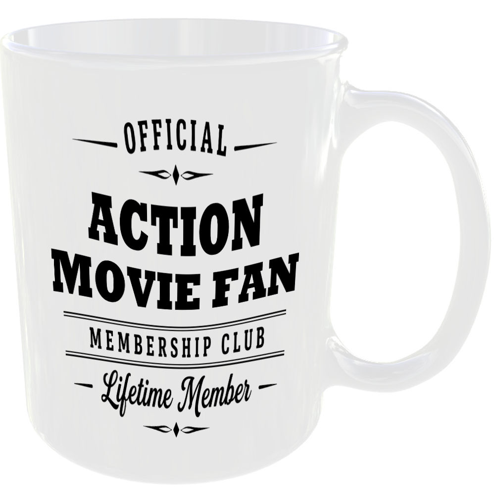 Official Action Movie Fan Membership Club Funny Ceramic Mug Entertainment Gift - Image 2