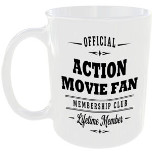 Official Action Movie Fan Membership Club Funny Ceramic Mug Entertainment Gift