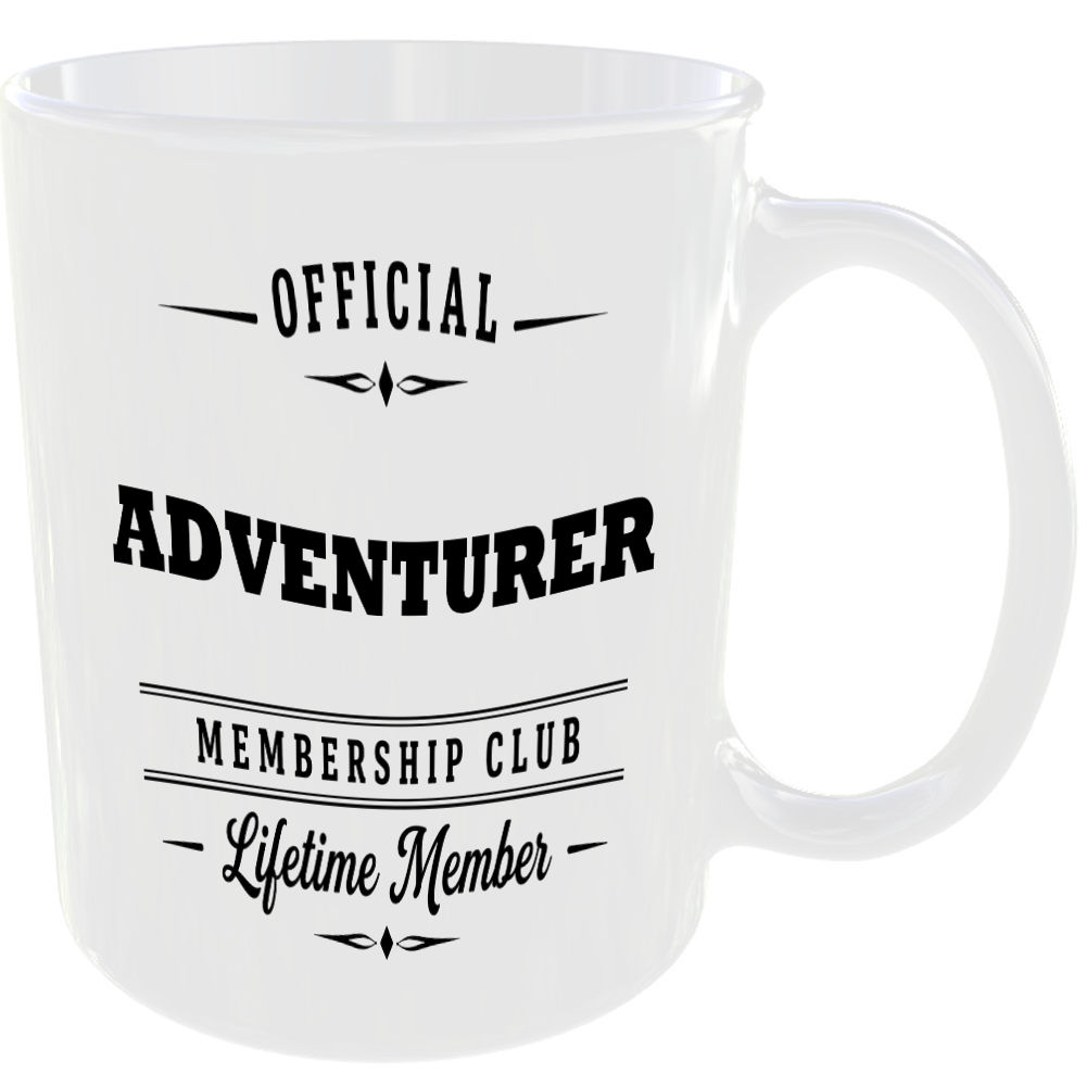 Official Adventurer Membership Club Funny Ceramic Mug Birthday Gift Tea Coffee ☕ - Image 2