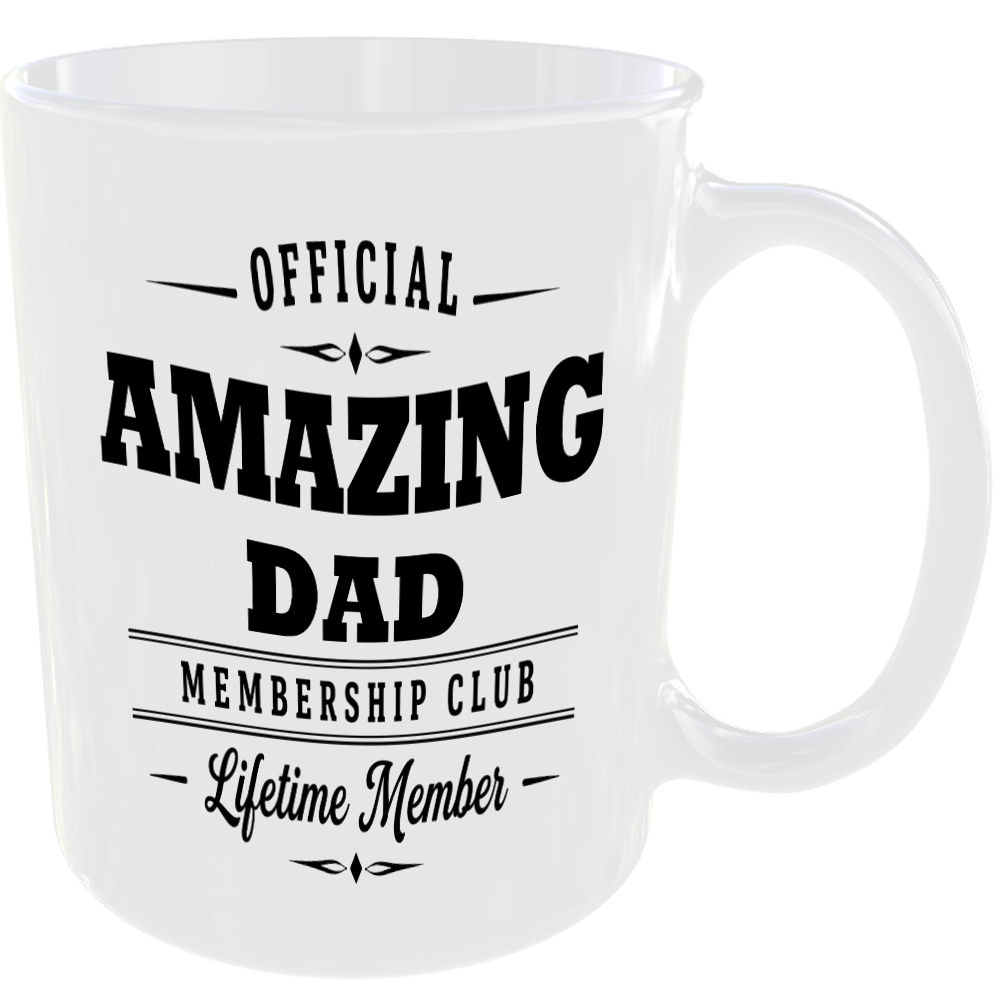 Official Amazing Dad Membership Club Funny Ceramic Mug Birthday Tea Coffee Gift - Image 2