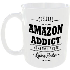 Official Amazon Addict Membership Club Funny Ceramic Mug Birthday Gift Tea Cup ☕