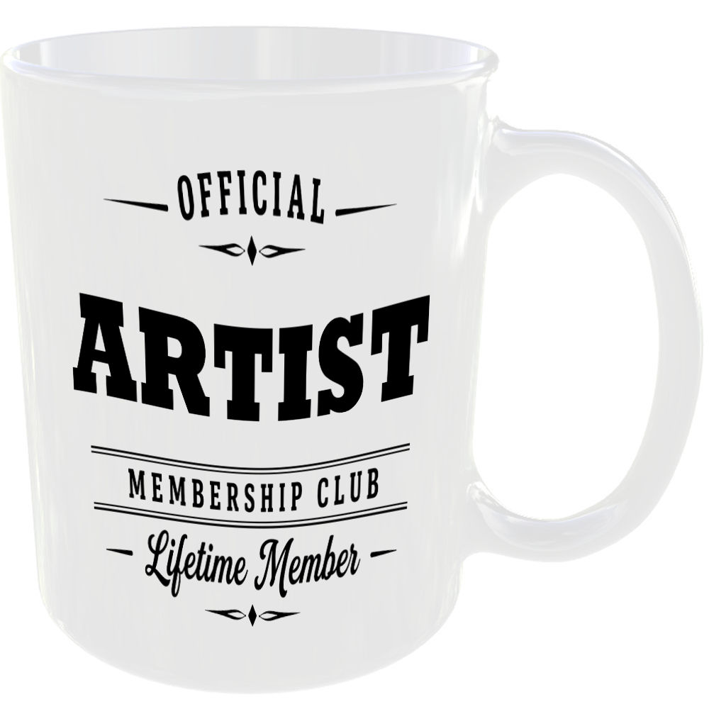 Official Artist Membership Club Funny Ceramic Mug Birthday Gift Tea Coffee Cup ☕ - Image 2