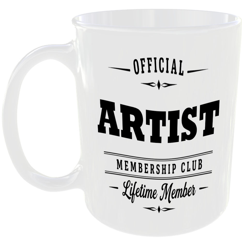 Official Artist Membership Club Funny Ceramic Mug Birthday Gift Tea Coffee Cup ☕