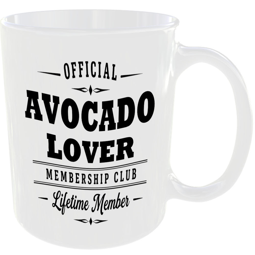 Official Avocado Lover Membership Club Funny Ceramic Mug Birthday Gift Tea Cup ☕ - Image 2