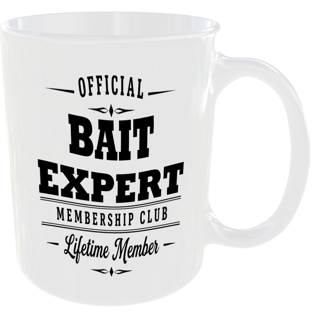 Official Bait Expert Membership Club Funny Ceramic Mug Outdoor Hobby Adventure - Image 2