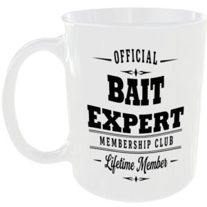 Official Bait Expert Membership Club Funny Ceramic Mug Outdoor Hobby Adventure