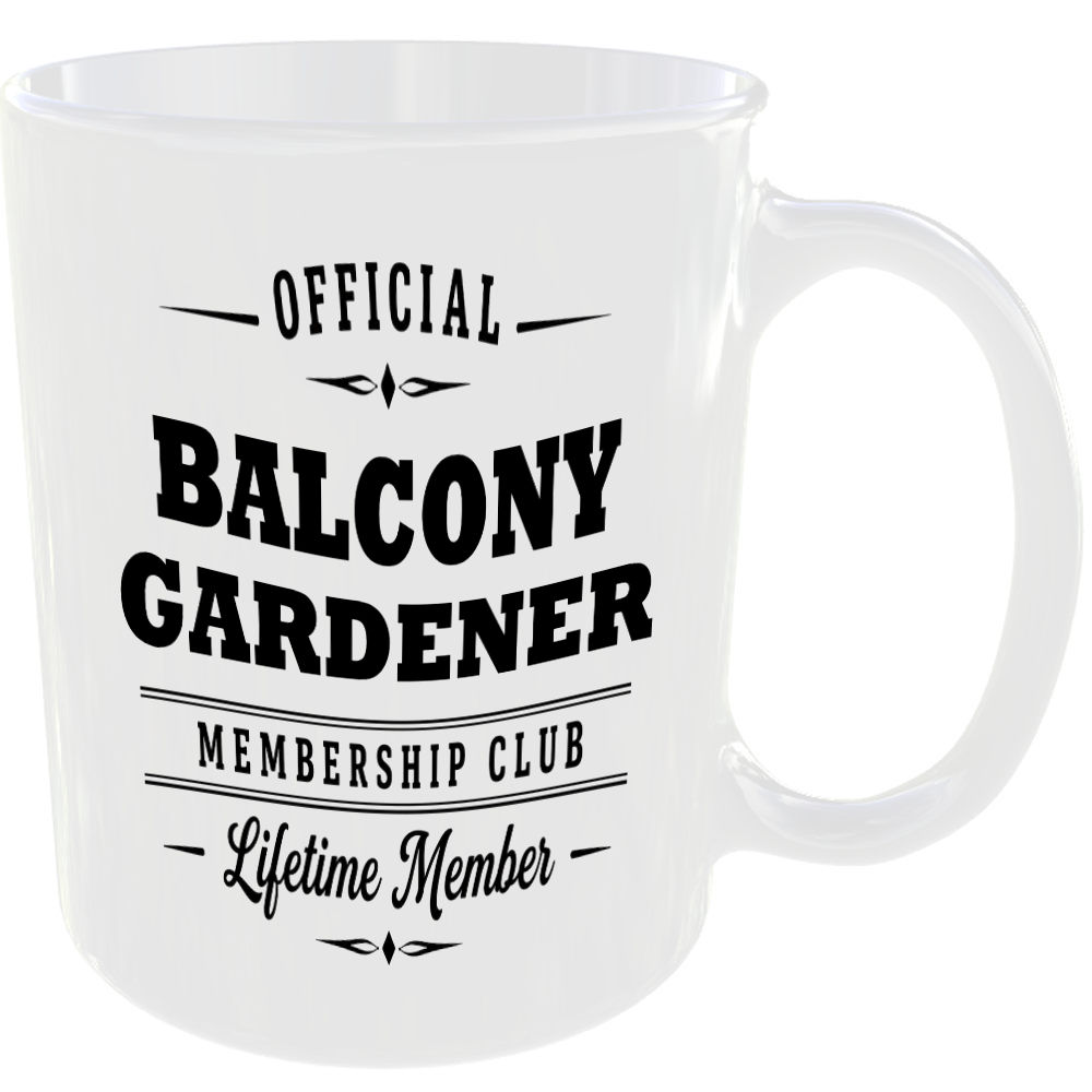 Official Balcony Gardener Membership Club Funny Gardening Ceramic Mug Gift - Image 2