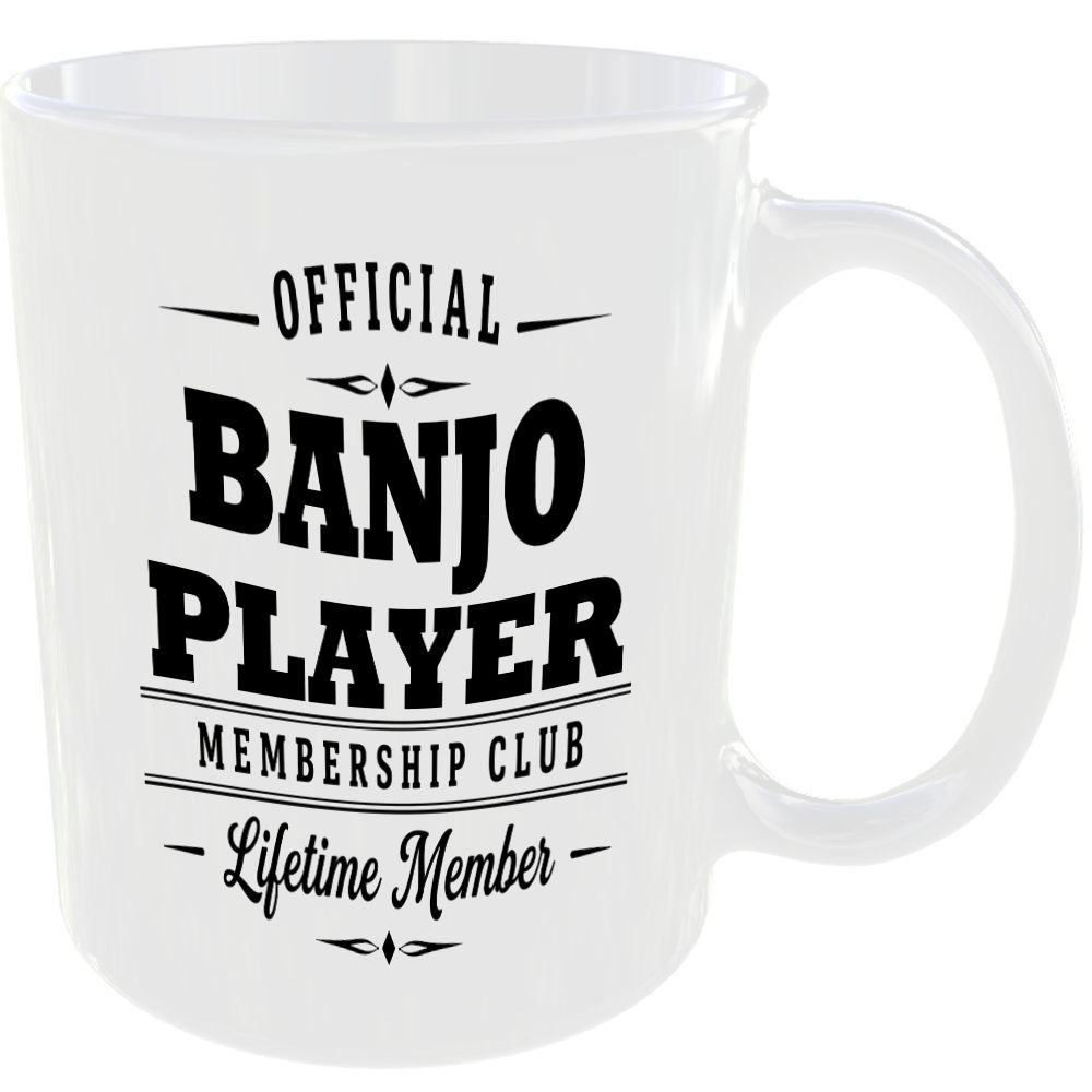Official Banjo Player Membership Club Funny Ceramic Mug Music Musician Fan Gift - Image 2