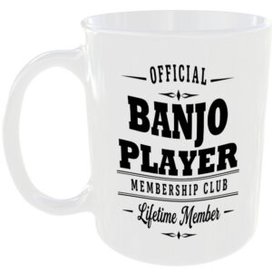 Official Banjo Player Membership Club Funny Ceramic Mug Music Musician Fan Gift