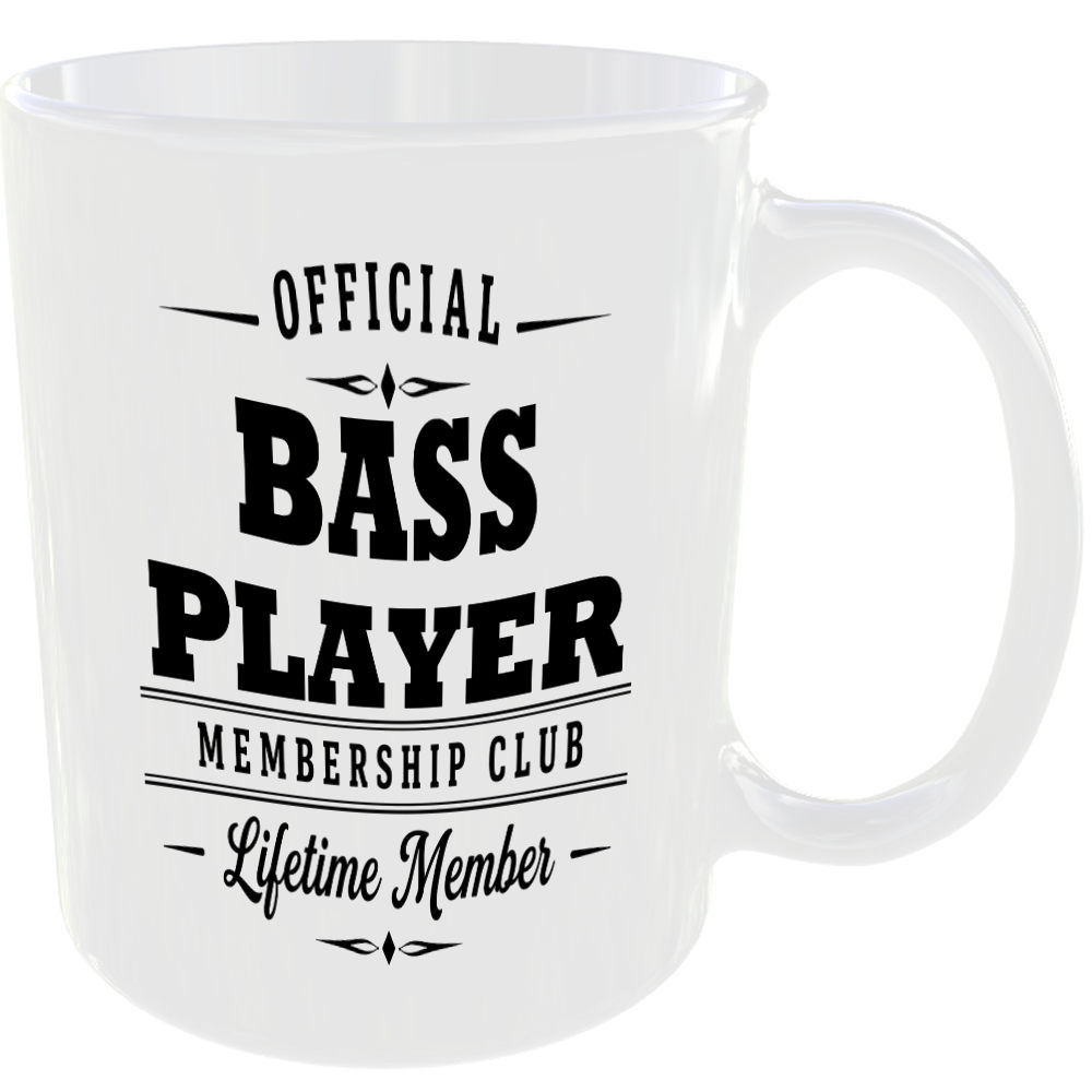 Official Bass Player Membership Club Funny Ceramic Mug Music Musician Fan Gift - Image 2