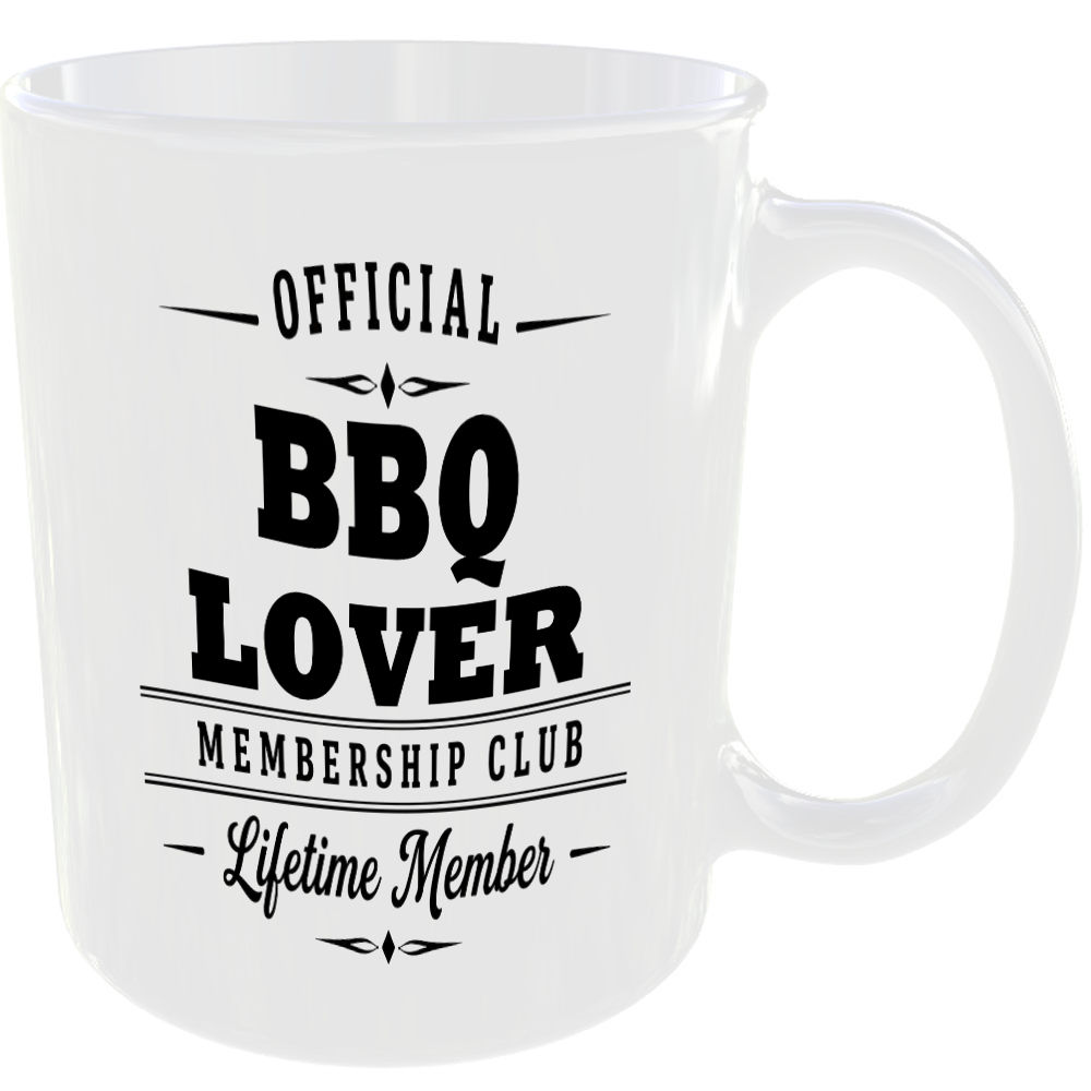 Official BBQ Lover Membership Club Funny Ceramic Mug Foodie Kitchen Tea Coffee ☕ - Image 2