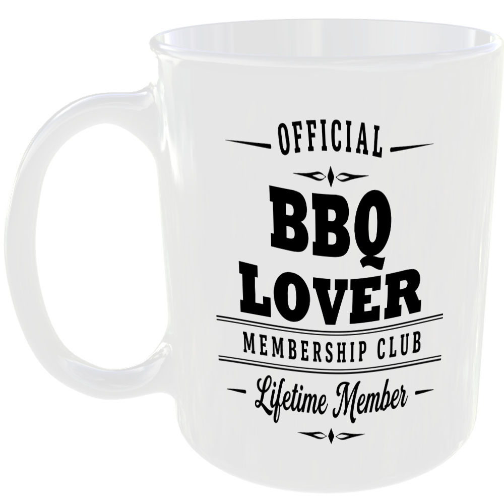Official BBQ Lover Membership Club Funny Ceramic Mug Foodie Kitchen Tea Coffee ☕