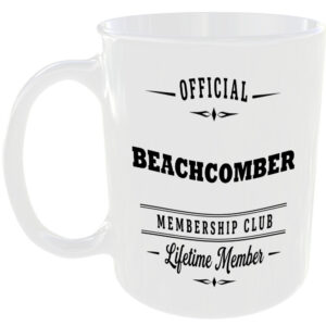Official Beachcomber Membership Club Funny Ceramic Mug Outdoor Hobby Adventure