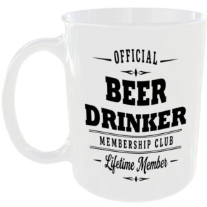 Official Beer Drinker Membership Club Funny Ceramic Mug Foodie Kitchen Tea Cup ☕