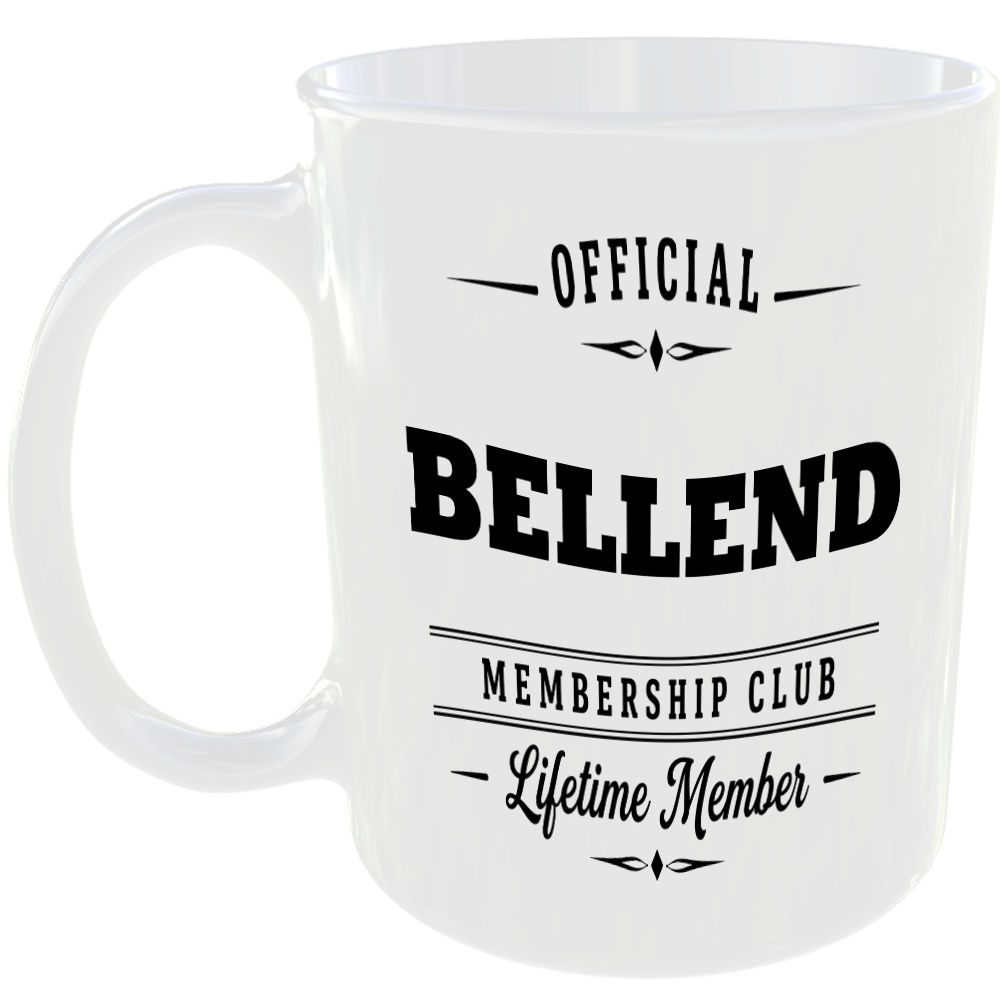 Official Bellend Membership Club Funny Ceramic Mug Novelty Rude Banter Gift Cup