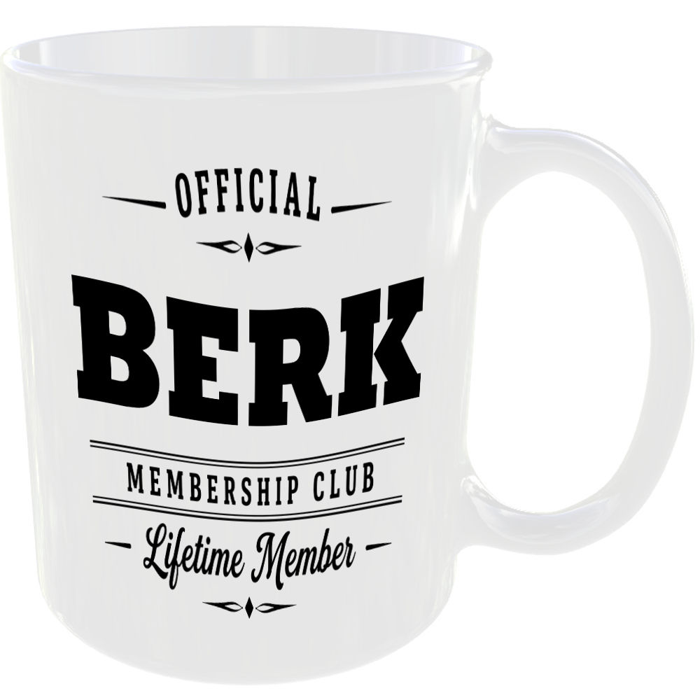 Official Berk Membership Club Funny Ceramic Mug Novelty Rude Banter Gift Present - Image 2