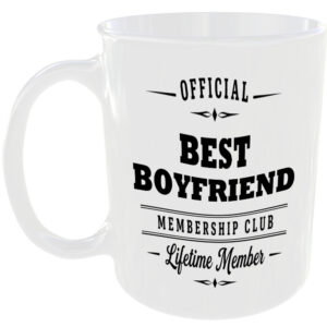 Official Best Boyfriend Membership Club Funny Ceramic Mug Birthday Family Gift