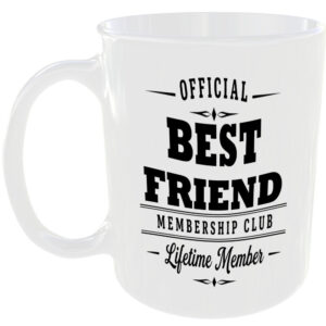 Official Best Friend Membership Club Funny Ceramic Mug Birthday Tea Coffee Gift