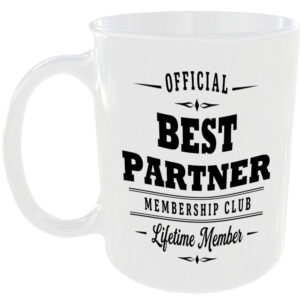 Official Best Partner Membership Club Funny Ceramic Mug Birthday Family Gift